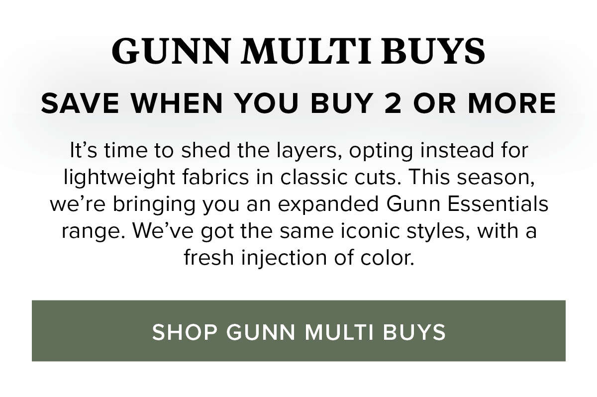 Shop Gunn Multi Buys - Online and instore at Rodd & Gunn