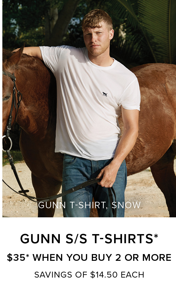 Shop Gunn S/S T-Shirts Multi Buys - Online and instore at Rodd & Gunn