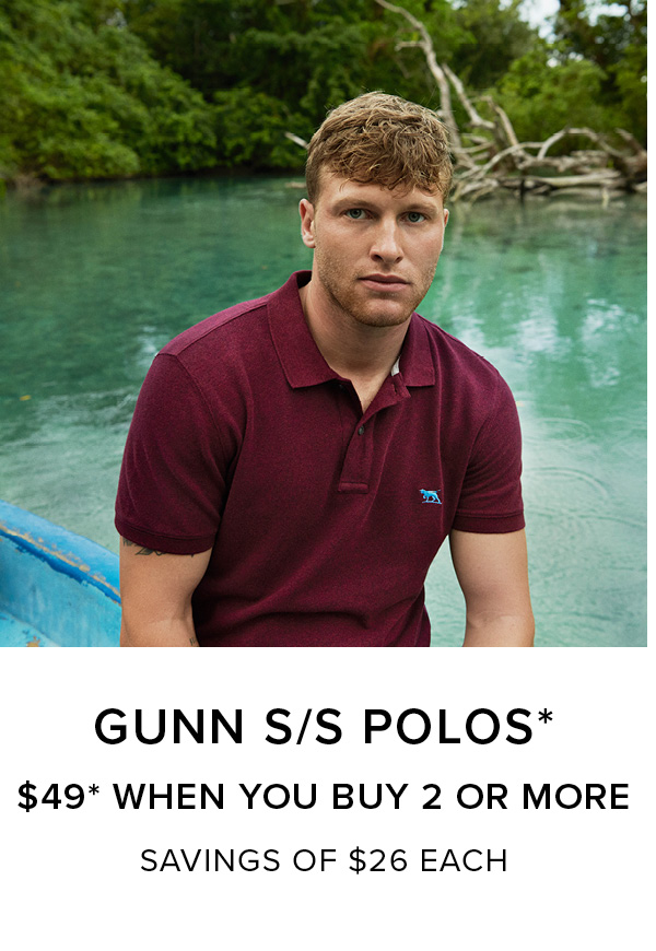 Shop Gunn S/S Polo Multi Buys - Online and instore at Rodd & Gunn