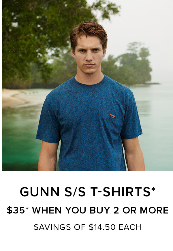 Shop Gunn S/S T-Shirt Multi Buys - Online and instore at Rodd & Gunn