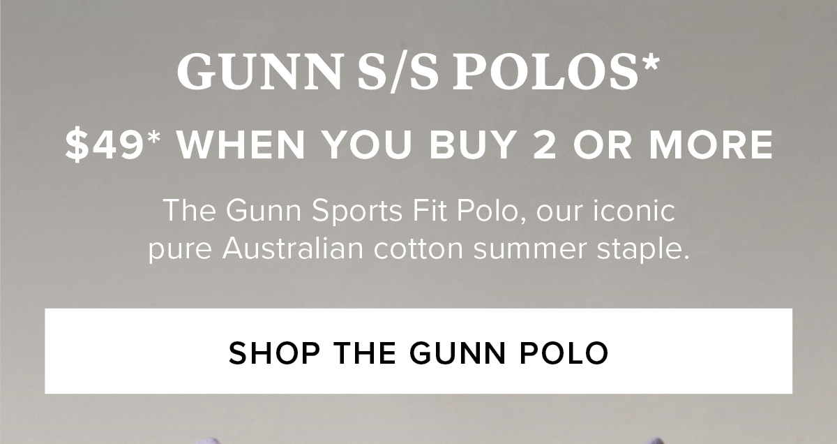 Shop Gunn S/S Polo Multi Buys - Online and instore at Rodd & Gunn