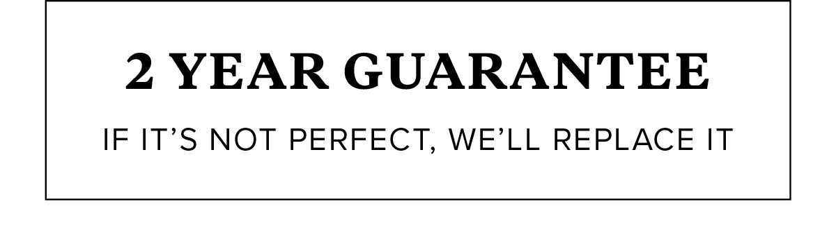 Check out our 2 Year Guarantee Policy - Online and instore at Rodd & Gunn