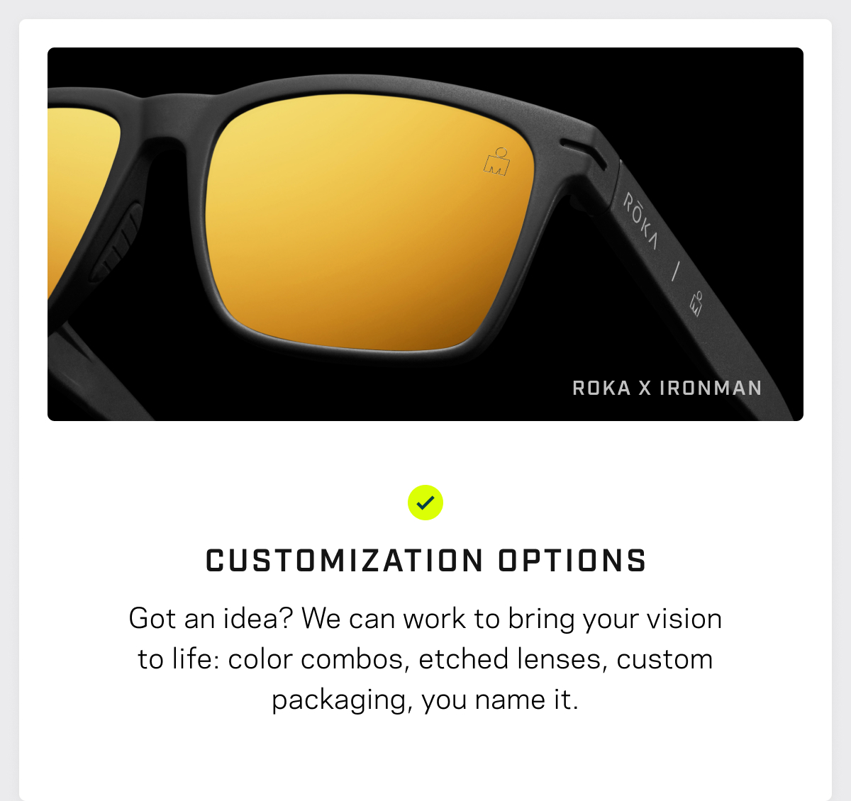 Order gifts for the whole team - ROKA Corporate Orders