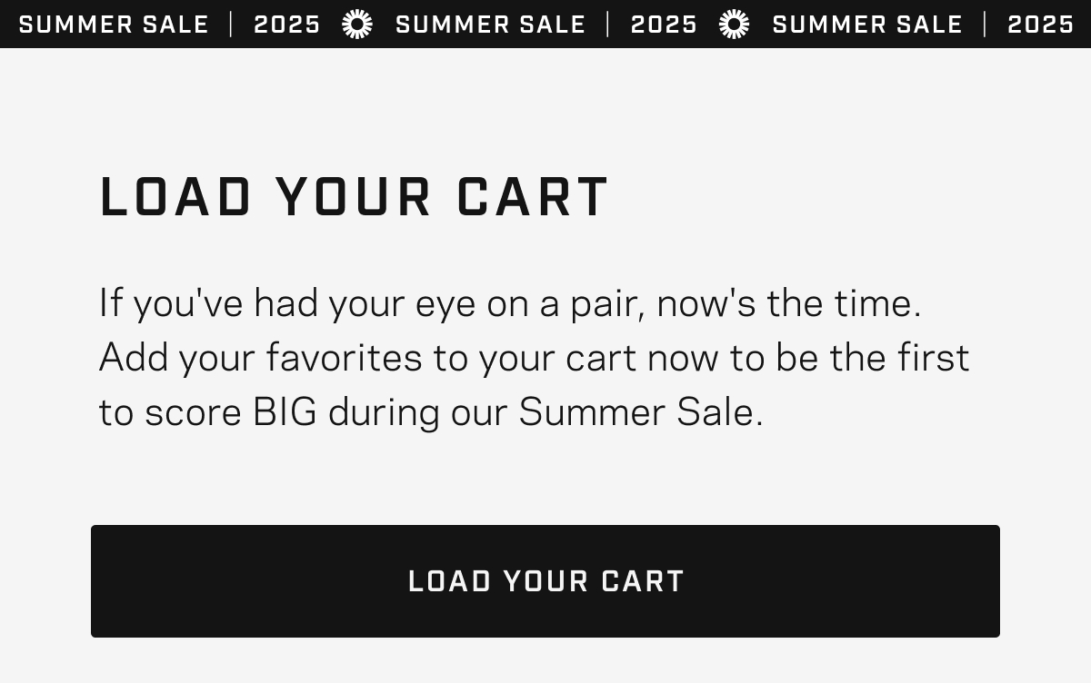 ROKA Summer Sale - Load your cart for tomorrow's sale!