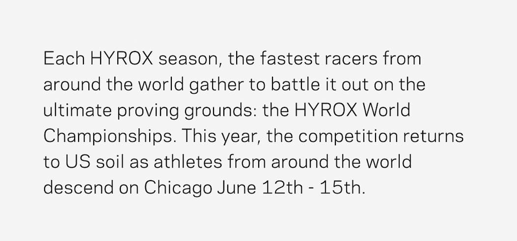 HYROX Event