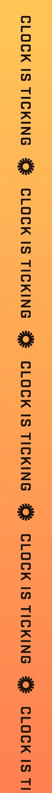 Clock is ticking