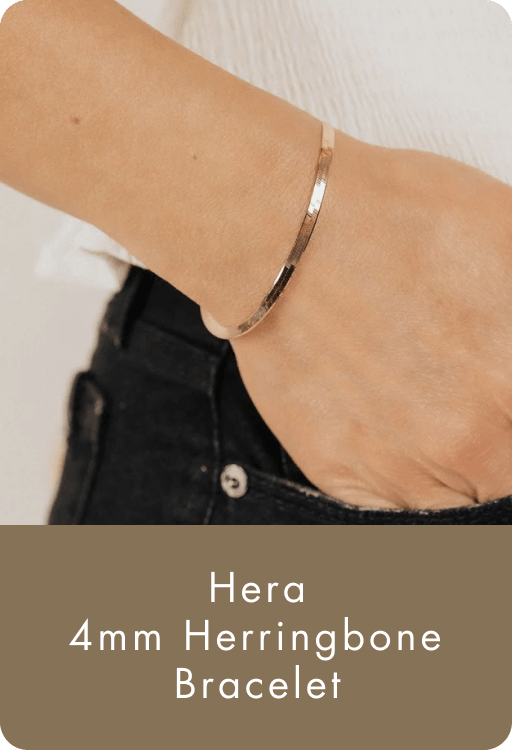 Hera 4mm Herringbone Bracelet