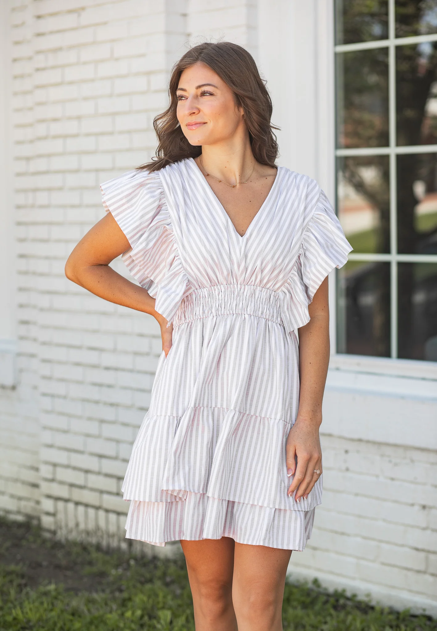Roslyn Striped Dress