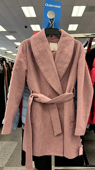 Pink Wrap Coat from Ross Dress for Less