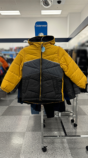 Kids snow jacket from a Ross store. 