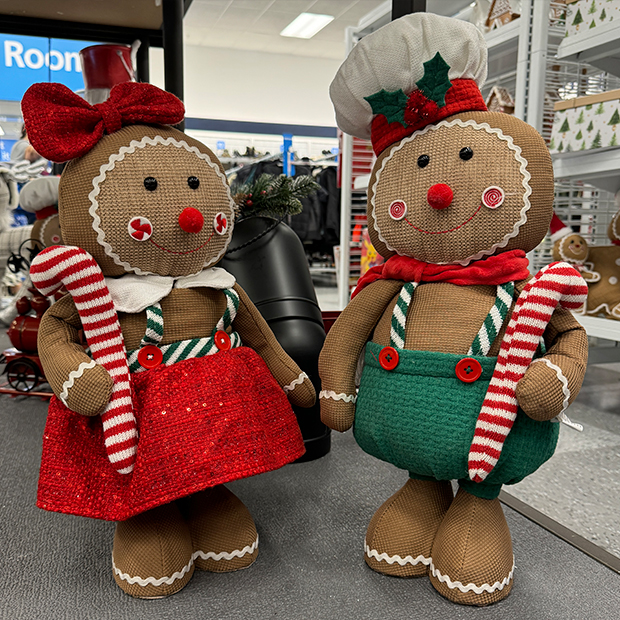 Gingerbread Boy and Girl Holiday Decor in a Ross Store