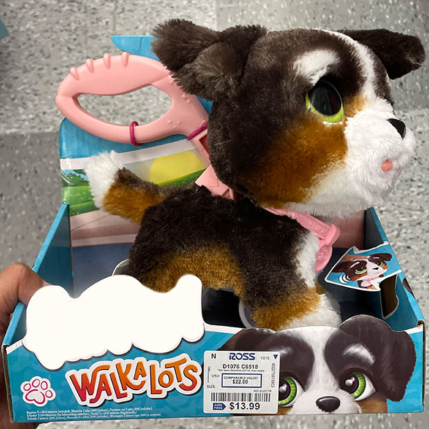 Toy Dog that walks found in a Ross Store