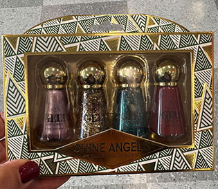 Set of festive holiday nail polishes from Ross