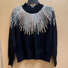 Sequined black festive sweater from Ross.