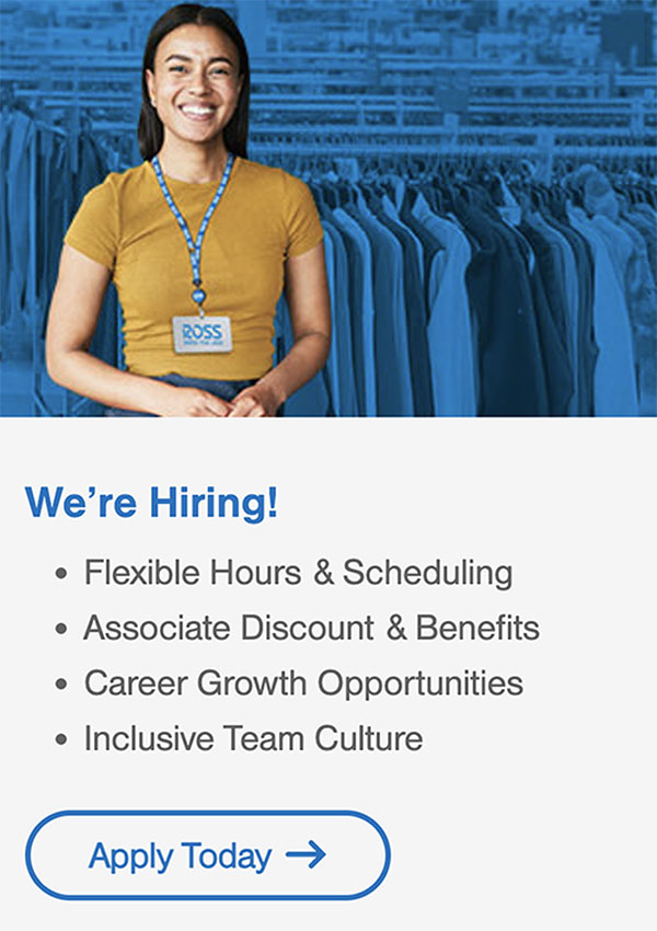 We're hiring! Work where you love to shop!