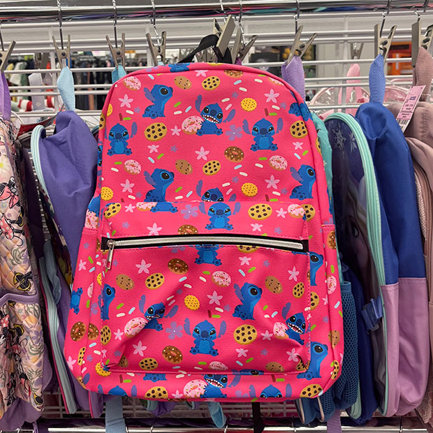 Disney’s Lilo and Stitch backpack with flowers print found in store at Ross. 