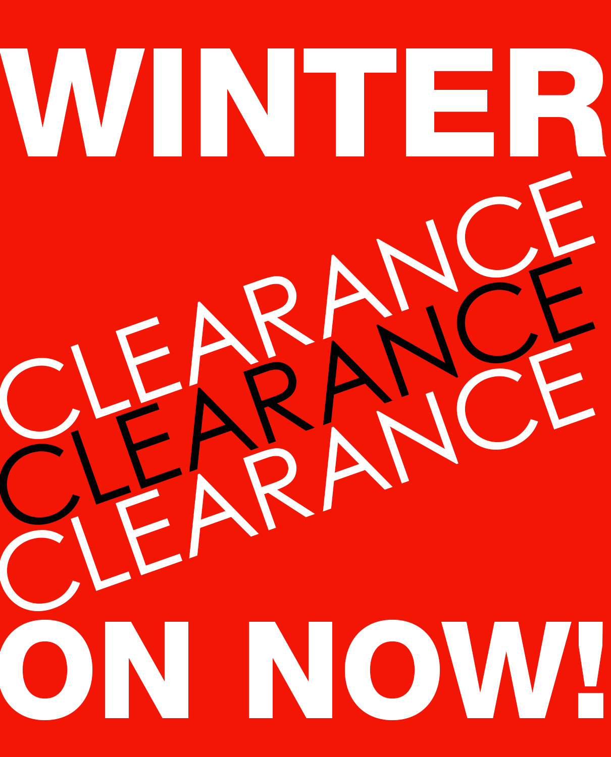 Winter Clearance Event
