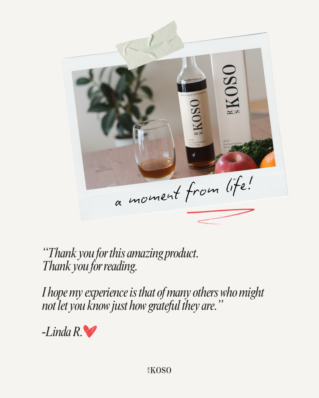 Linda's KOSO Story