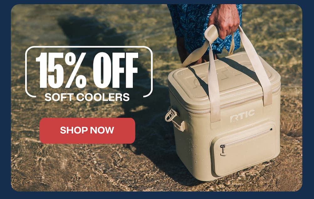 15% Off Soft Coolers
