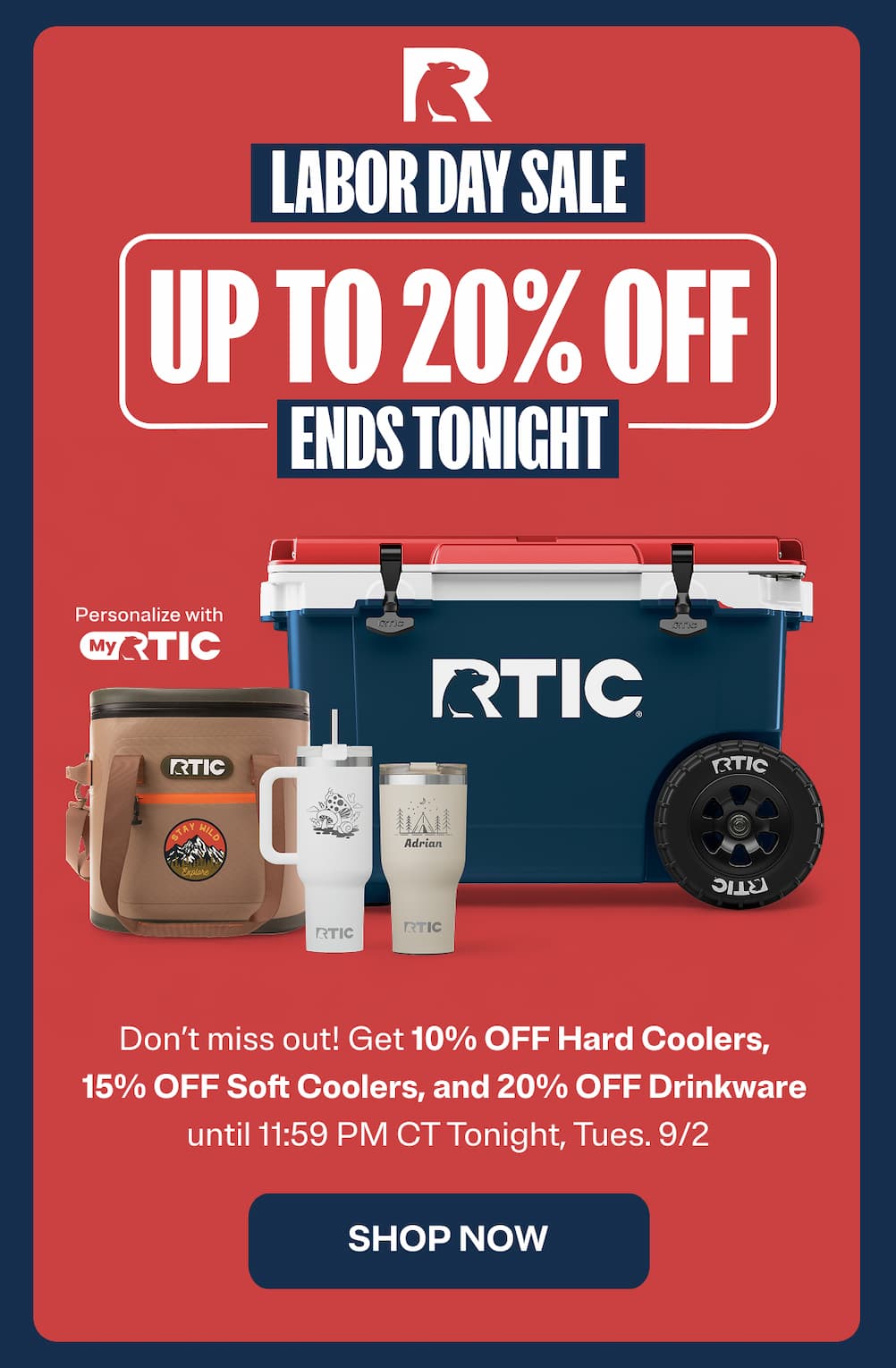 Labor Day Sale Ends Tonight
