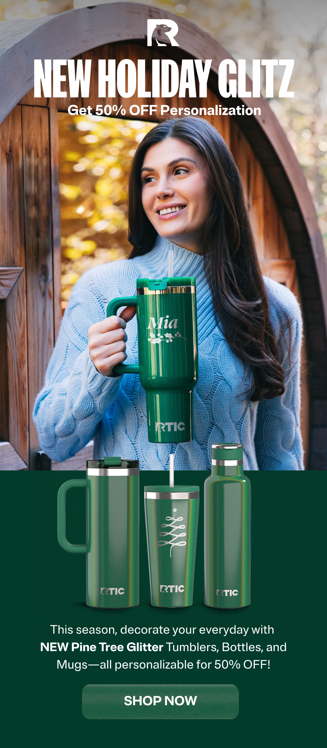 New Holiday Glitz | Get 50% Off Personalization
