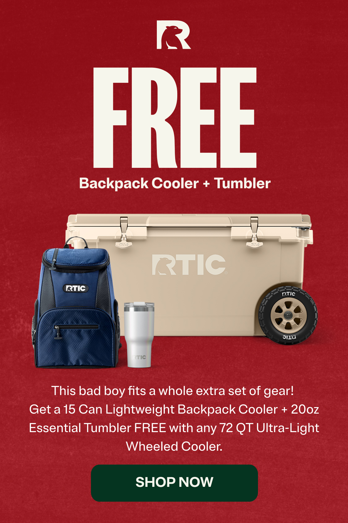 FREE Backpack Cooler + Tumbler