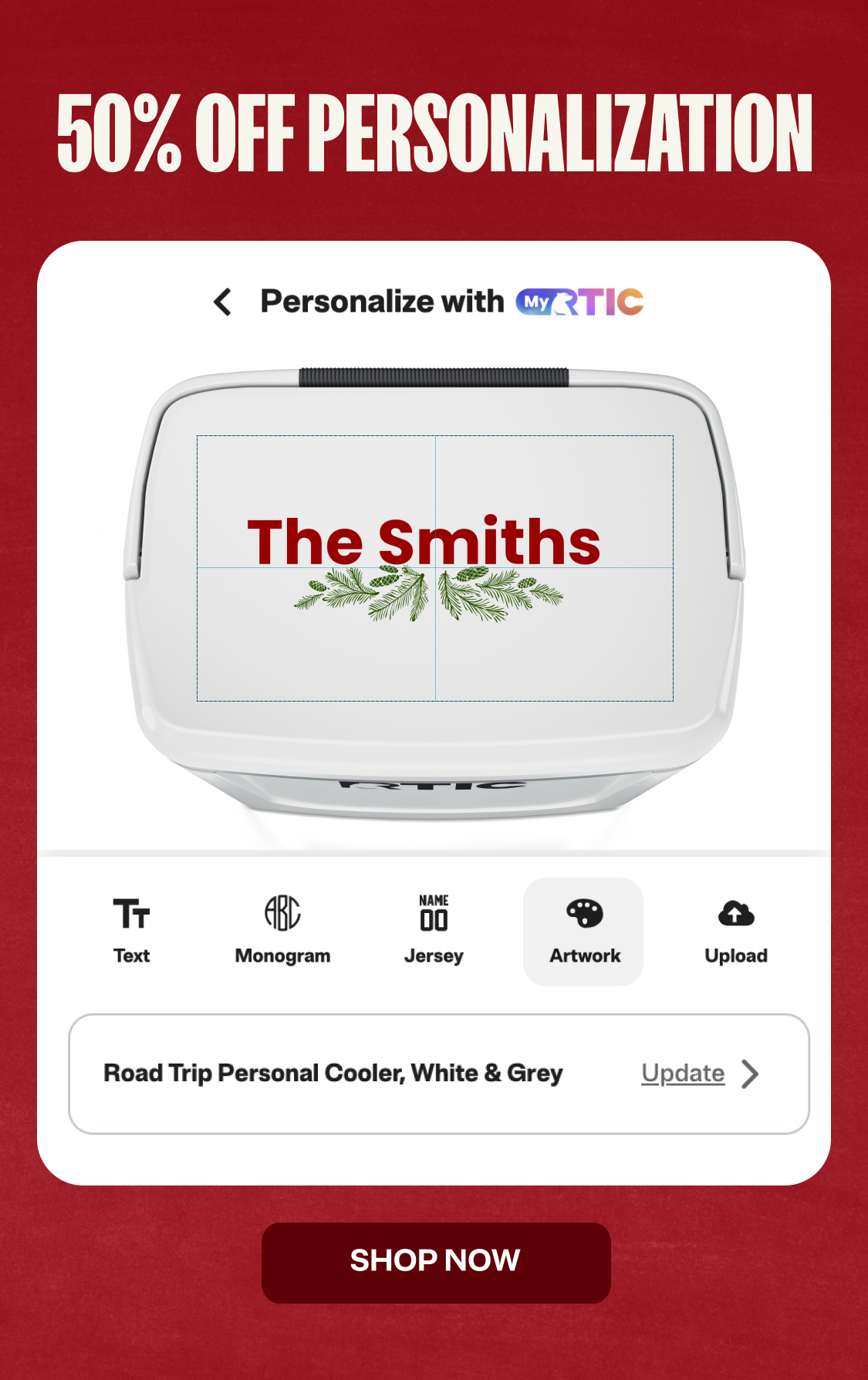 50% Off All Personalization