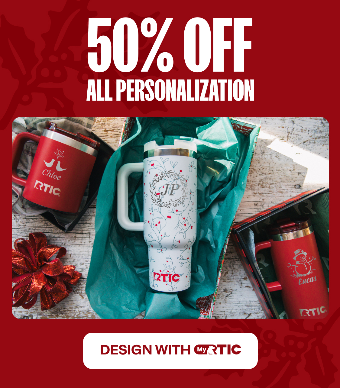 50% Off All Personalization