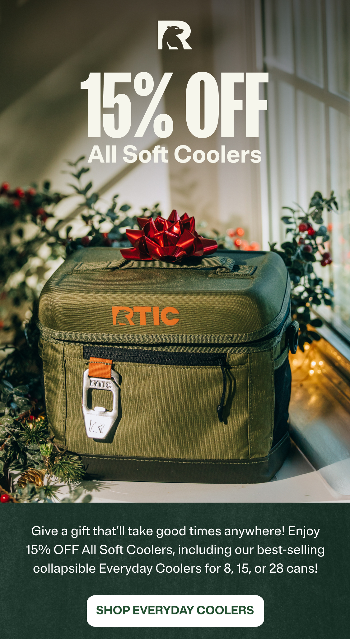 15% Off All Soft Coolers