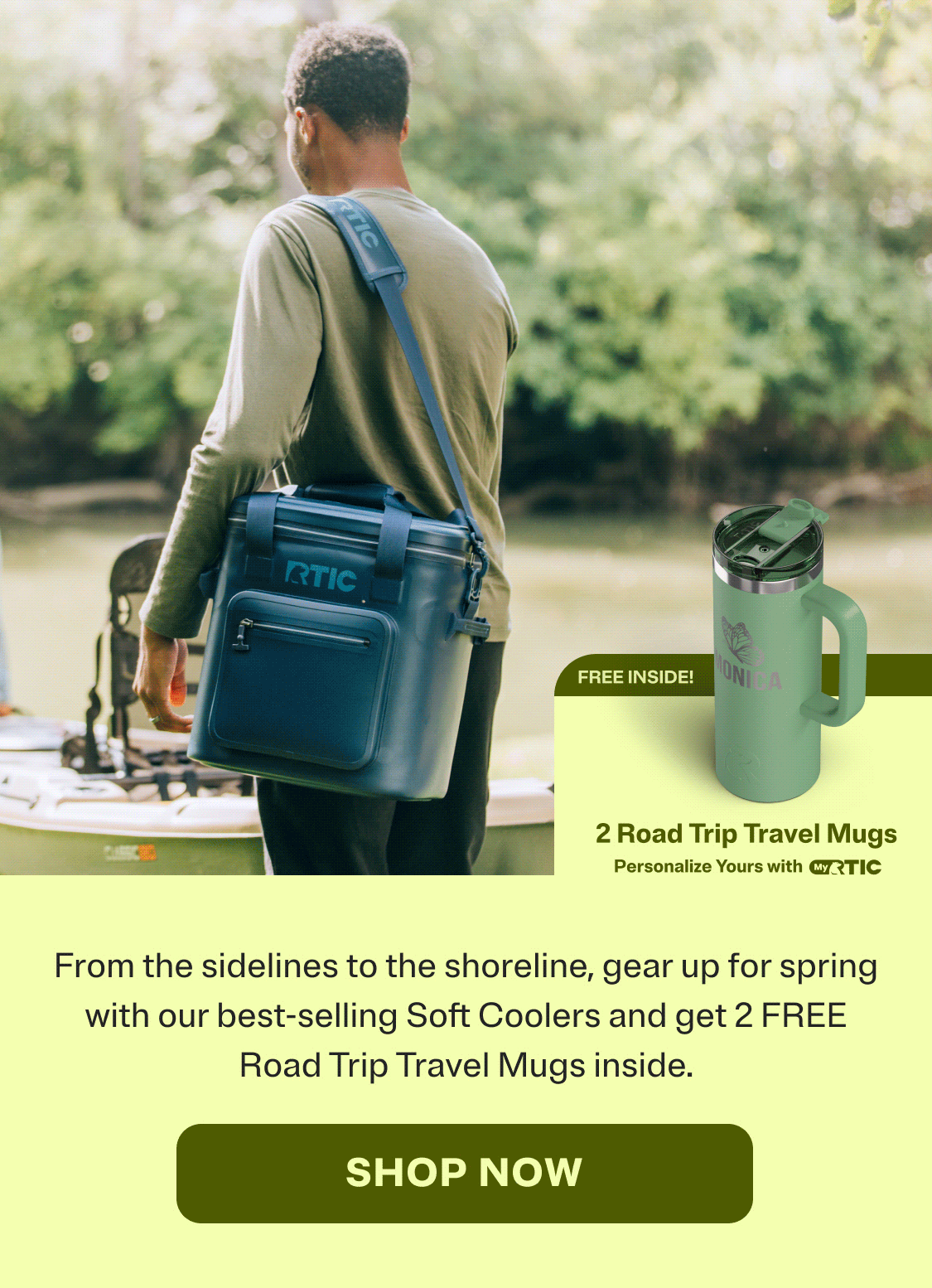 Shop our best-selling soft coolers and get 2 free road trip travel mugs - shop now.