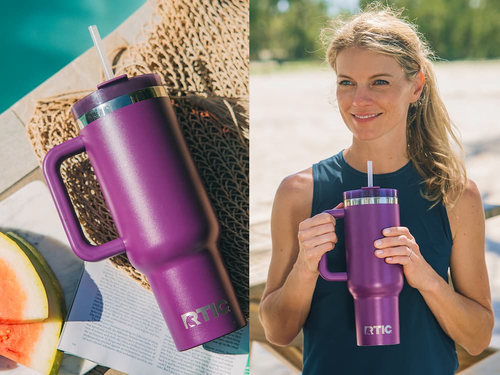 40oz Road Trip Tumbler in Berry Jam