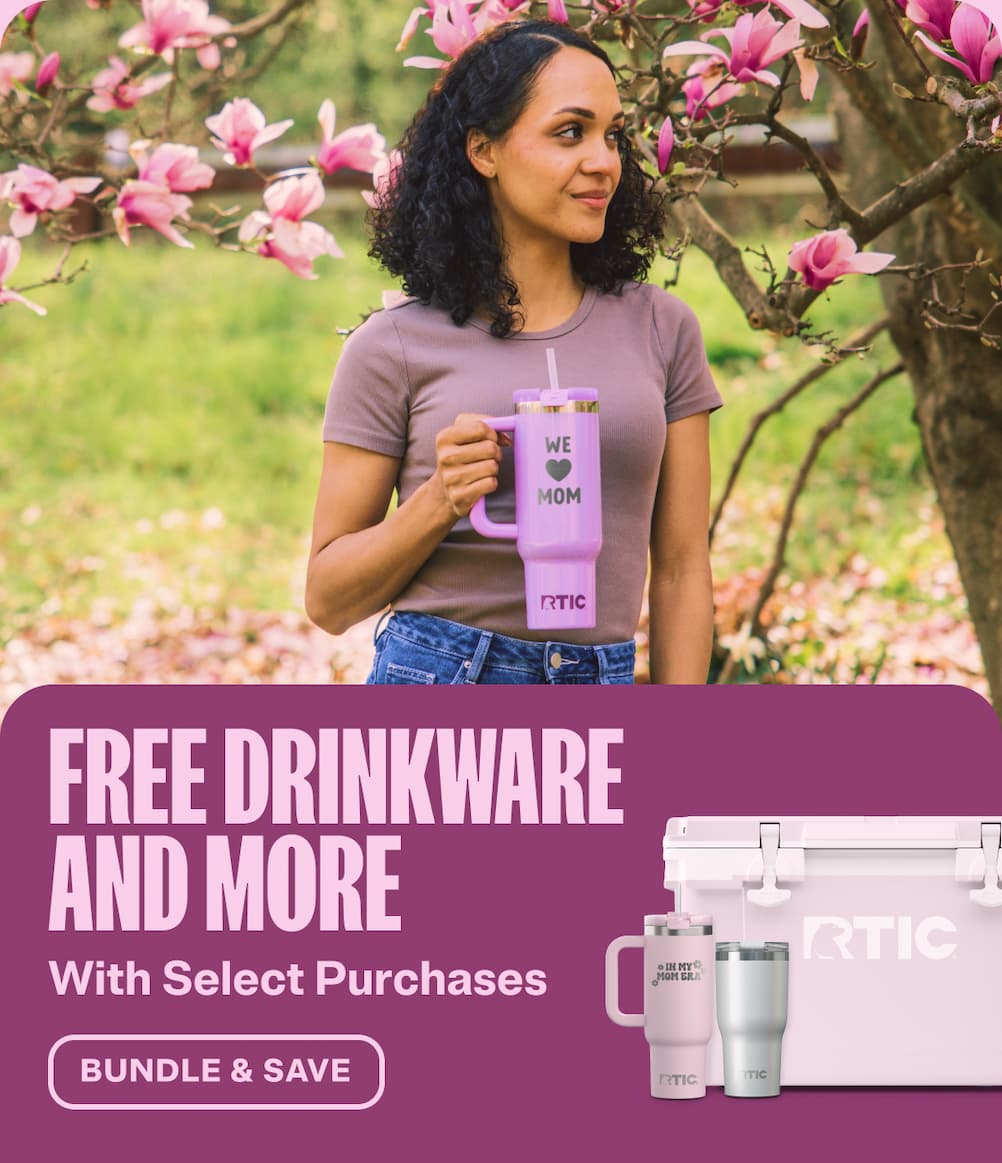 Bundle and save - free drinkware and more with select purchases