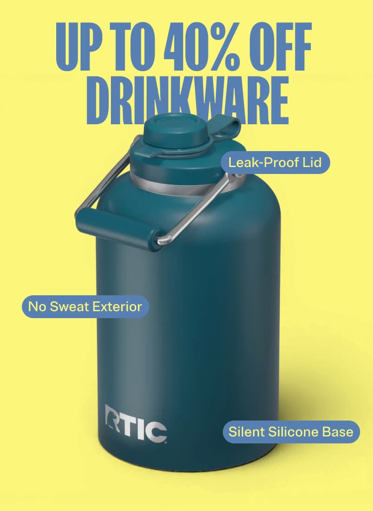 Up to 40% off drinkware