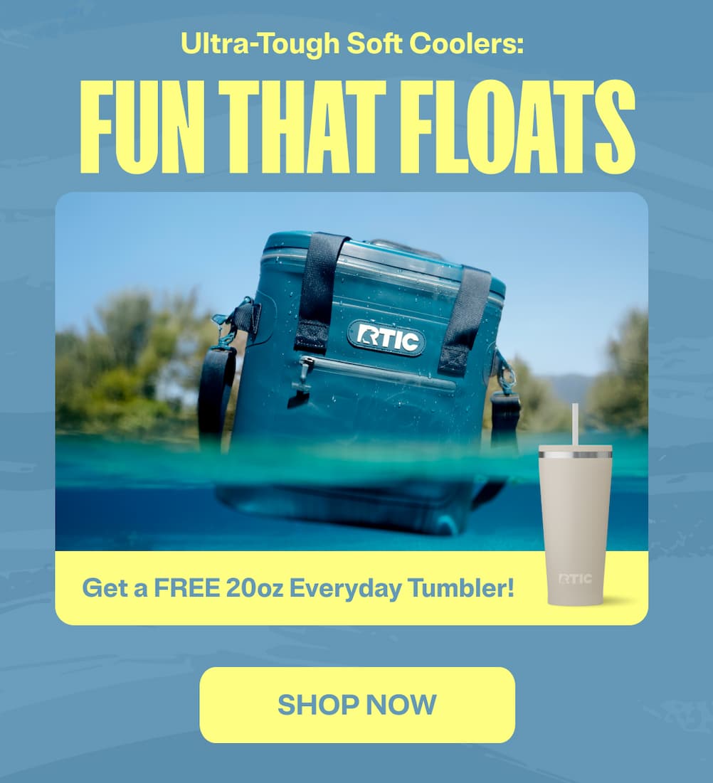 Get a free 20oz everyday tumbler with your ultra-tough soft cooler.