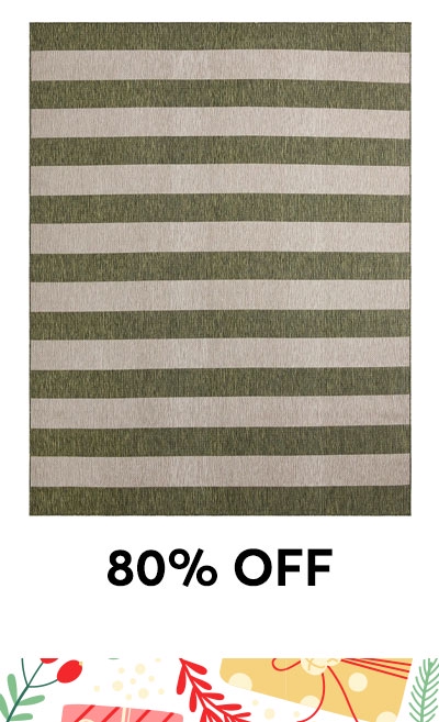 10' x 13' Washable Ribbon Indoor / Outdoor Rug