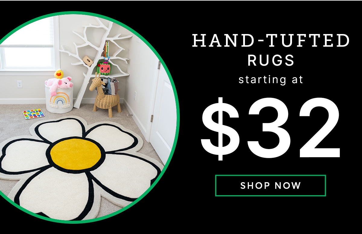 Hand-Tufted Rugs Starting at $32