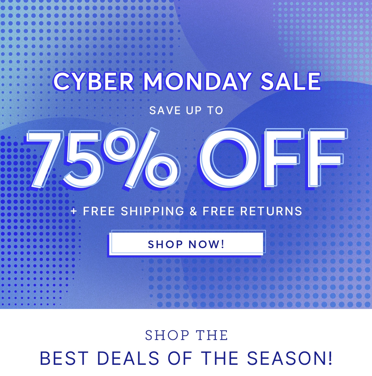 Cyber Monday Sale