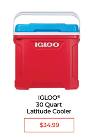 IGLOO® 30 Quart Latitude Cooler - $34.99