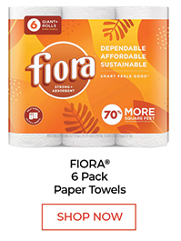 Fiora 6 pack Paper Towels - shop now