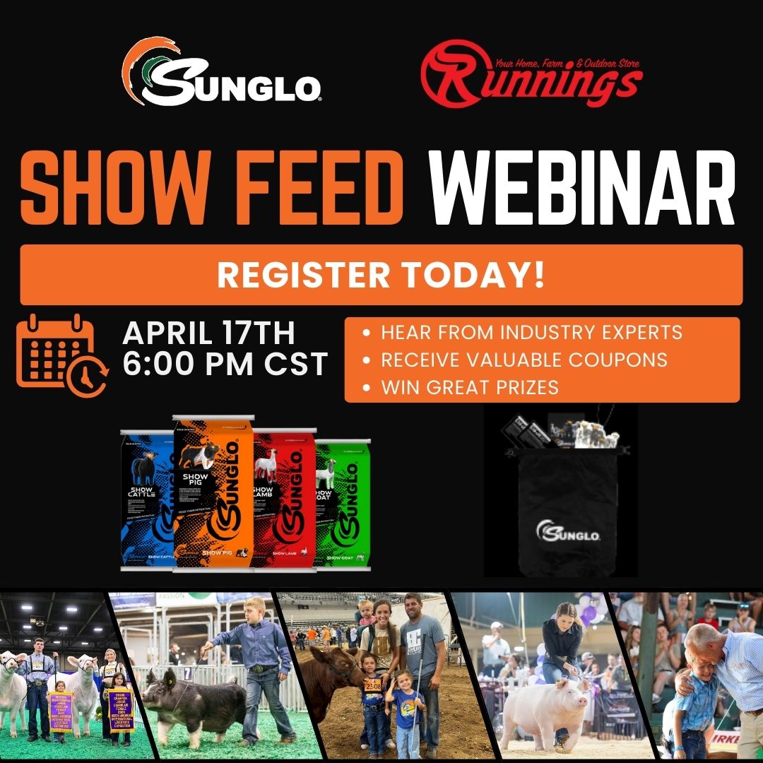 Sunglo Show Feed Webinar - Register Today! Event is on April 17th at 6:00 pm CST. Hear from industry experts, receive valuable coupons, and have a chance to win great prizes.