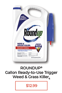 Roundup Gallon Ready-to-Use Trigger Weed & Grass Killer - Exclusive Formula - $12.99