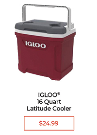 Igloo® 16 Quart Latitude Cooler - $24.99
