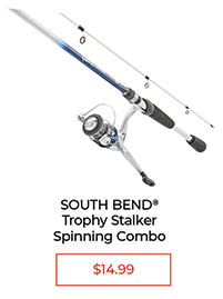 South Bend® Trophy Stalker Spinning Combo - $14.99