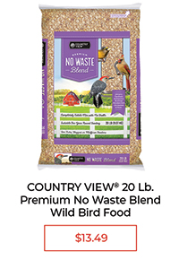 Country View® 20 Lb. Premium No Waste Blend Wild Bird Food - $13.49