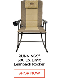Runnings® 300 Lb. Limit Leanback Rocker - Shop Now