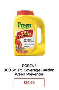 Preen Garden Weed Preventer, Stop Weeds Before They Start! -$14.99, Covers 900 Square Feet