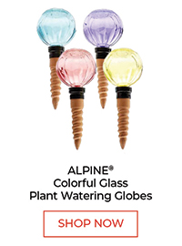 Alpine® colorful glass plant watering globes - Shop Now