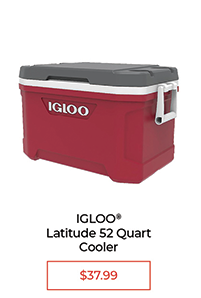 Igloo Latitude 52 Quart Cooler - $37.99