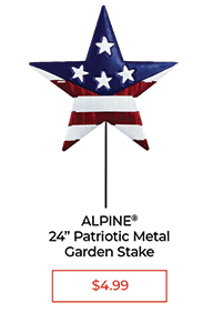 Alpine 24" Patriotic Metal Garden Stake - $4.99