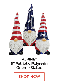 Alpine 8” Patriotic Polyresin Gnome Statue - Shop Now